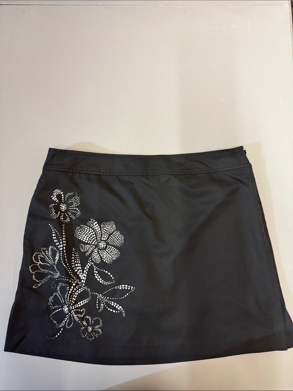 Black Floral Women’s Skirt